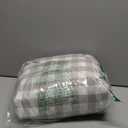 MooMee Gingham Duvet Cover Set 100% Washed Cotton Linen Like Textured Breathable Durable Soft Comfy Modern Checkered Design (Buffalo Plaid Tannish Linen Grey, Cal King 104"x98")