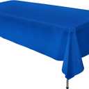 GEFEII Kitchen 60x102 inch Rectangle Tablecloth Solid Royal Blue Polyester Rectangular Tablecloths for Wedding Party Restaurant Banquet Dining Buffet Table Picnic Decoration