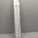 No Drill Cordless Vinyl Mini Blinds,White,29.5" W x 48" H