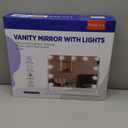 360 Vanity Mirror with Lights 11 Led Bulbs Hollywood Lighted Makeup Mirror with 5X Magnification Mirror Hollywood Cosmetic Mirror Tabletop Makeup Mirror with 3 Lighting Modes 16x13 Inch