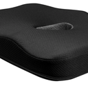 Type S Smoothing Premium Comfort Memory Foam Seat Cushion - Ergonomic Back Pain Relief for Coccyx Tailbone Sciatica Back Pain Relief for Office Chairs Gaming Chairs Car Seats Wheelchairs Chair Pad