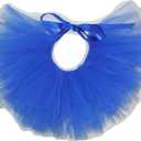 Handcrafted Royal Blue Mesh Tutu for Medium Dogs