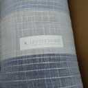 Levtex Home - Santander Duvet Cover Set - King Duvet Cover + Two King Pillow Cases - Grey, Chambray, Blue, White - Jacquard - Duvet Cover (106 x 94in.) and Pillow Case (36 x 20in.) - Cotton