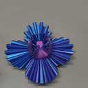 Gear Ball 3D Printed Cube Fidget Toy,Gear Sphere Fidget Toys,Sensory Toys for Stress and Anxiety Relief, Desk Toy Fidget Spinners,Stocking Stuffers for Adults & Kids Gift (Aurora Blue, 2.3 Inch)