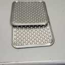 Double Layer Stainless Steel Lick Mat for Dogs & Cats, Chew-Proof & Non-Slip, Anxiety Relief, Whisker Friendly, Dishwasher-Safe Slow Feeder Pad[2Pack]