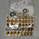 28PCS Black and Gold Graduation Decorations 2025 Candy Leis Making Kit - Hawaiian Congrats Grad Necklaces Party Supplies(Assembly Needed, Candy not Included)