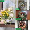 ANDGOO 4 Pack Large Suction Cup Hooks for Door Wreaths, Wreath Hangers for Front Door, Glass, Window, Shower, Upgraded 1.9" Diameter Wreath Holder, No Tools, No Damage, Holds Up to 22 lbs
