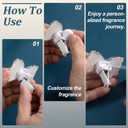 50pcs Refillable Car Air Freshener Pads, 0.7 Inch Car Air Vent Clip Replacement Felt Pads, Unscented White Oil Perfume Refill Pads for Car Necklace Bracelet Diffuser