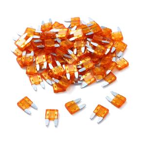 100 Pack Auto Fuses 5 AMP APM/ATM 32V Mini Blade Style Fuses 5A Short Circuit Protection Car Fuse (5 AMP)