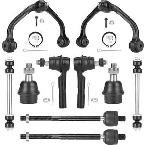 Front Upper Control Arms Suspension Kit Fit for Ford Ranger 2WD 1998-2011, Fit for Mazda B2300 B2500 B3000 B4000, with Ball Joints 10 pcs (1-Piece Design with Coil Spring Front Suspension Only)