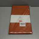 maxmill Weaved Texture Rectangular Tablecloth Water Resistance Antiwrinkle Spillproof Soft Fall Table Cloth for Dining Room, Thanksgiving Parties and Halloween Holiday Dinners, 60 x 108 Inch, Rust