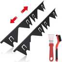 Stainless Steel Stove Gap Covers,Stove Gap Filler, Range Trim Kit, Stove Gap Guards, Heat Resistant and Easy to Clean