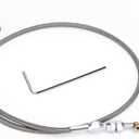 36" Stainless Braided LS Throttle Cable Kit Adjustable Accelerator Cable Compatible with 97-07 Chevrolet/Chevy LS1 Engine 4.8L 5.3L 5.7L 6.0L