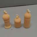 Lyrow 3 Pcs Ramadan Mubarak Scented Soy Candles Eid Islamic Muslim Home Decor Ramadan Mosque Shaped Small Pillar Candles Set Gift for Islam Eid Muslim Festival Home Decorations, 3 Design