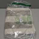 OJIA Striped Rug 24"x51" Washable Front Door Mat Outdoor Doormat Woven Entry Rug Cotton Indoor Outdoor Rug Small Checkered Rugs for Porch Kitchen Entryway Patio Bathroom (Green/White/Tan)