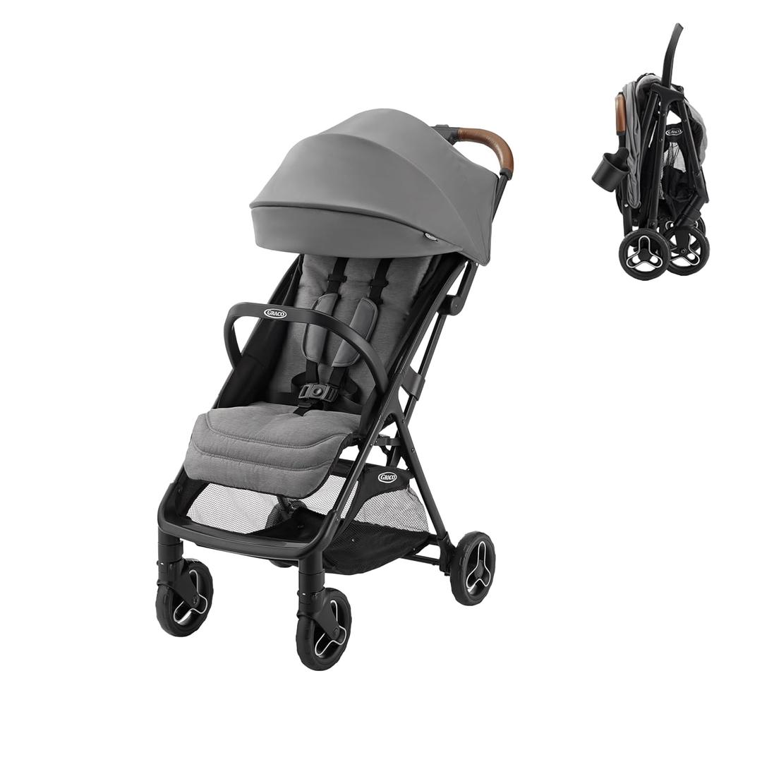 Graco Ready2Jet Compact Stroller Overhead Friendly Compact Travel Stroller with Automatic Fold, Kingston