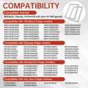 W10830274 Refrigerator Door Gasket Compatible with Whirlpool, Maytag, KitchenAid and Jenn-Air Refrigerator Replace# W10443273 W10294127 (2 PCS)