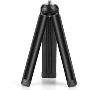 Metal Mini Tripod Camera Tripod for Smooth 4, Osmo Mobile 2 3 4, Gimbal Handle Grip Stabilizer, Black, Aluminum Alloy