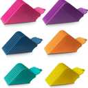 Clipper Guards 10 12 14 16 18 20 Compatible with Most Wahl Clippers, Color Coded - Size 1.25", 1.5", 1.75", 2", 2.25" & 2.5"