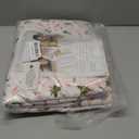 Pink and White Duvet Cover full Size - 3 Pcs Floral Flower Leaf Pattern Printed Reversible Microfiber Comforter Cover Bedding Set - 80X90 Soft Aesthetic Cottage Preppy Bedroom Decor for Women Men