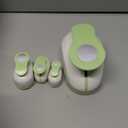 CHENGU 6 Pcs Circle Holes Punch 3in/ 2in/ 1.5in/ 1in/ 0.6in/ 0.3in Circle Punch Set Paper Scrapbook Punchers with 10 Craft Sticker Paper Round Cutter Scrapbook Design for Office Supplies DIY Craft(Green)