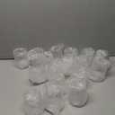 BESTSTAR 36 Pcs 12 oz Plastic Clear Ribbed Glasses, Origami Ripple Disposable Champagne Glasses Elegant Whiskey Glasses Ideal for Weddings, Bars, Christmas, Halloween, Pool Party, Daily Use