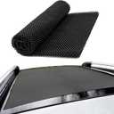 1 PCS Car Roof Non-Slip Rug Pad, 47" x 39" Roof Cargo Bag Protective Mat, PVC Car Roof Storage Bag Protective Mat, Roof Rack Accessory, for Most Vehicles (Black)