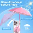 Phone Umbrella for Sun Shade Magnetic: Universal Thumbs Up Cell Phone Umbrella for iPhone Sunshade UV Protection Teen Girl Women Gifts for Mothers Day Pool Travel Beach Accessories Vacation Essentials