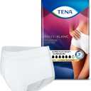 TENA Stylish White Incontinence Underwear for Women, Super Plus Heavy Absorbency, Adult Diapers, X-Large (Waist Sizes 48in-64in), 56 Count (4 packs of 14)