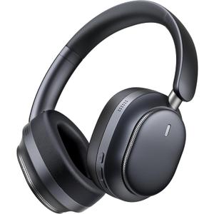 Pointcinco Hybrid Active Noise Cancelling Headphones, Over Ear Bluetooth 6.0 Wireless Headphones, 80H Playtime, Deep Bass, HiFi Stereo Sound, Lightweight Foldable for Travel, Home and Office(Black)