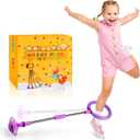 Chridark Ankle Skip Ball for Kids - Foldable Flash Wheel Skip Ball, Outside Game Toys for Kids & Adults, Gift for Boys & Girls Age 5 6 7 8 9 10 Years Old, Purple