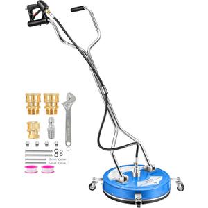 M MINGLE 18 Pressure Washer Surface Cleaner, 4500 PSI Surface Cleaner Power Washing, Pressure Washer Accessories for Driveways, Concretes, Patios, Sidewalks