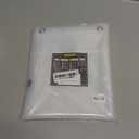 Barossa Design Shower Curtain or Liner with 3 Magnets for Shower Stall Size 42 inch Wide, PEVA, Waterproof, PVC Free, Metal Grommets, Clear, 42x72