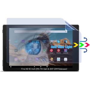 KEANBOLL 2 Pack Eyes Protection Anti-Blue Light Anti Glare Screen Protector for Fire HD 10 Tablet 10.1", (9th and 7th Generation, 2019 and 2017 Release),-Not fit Fire HD 10 2021 Version