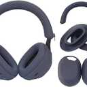 Adhiper Silicone Sweat Case Cover for Sony WH-1000XM5 Headphones,Embody Headphone Case Covers for Earpads/Headband/Shell, Sweatproof Soft Silicone AccessoriesBlue
