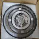 Modern Led Chandelier 3 Rings Black Pendant Lights Dimmable Chandeliers Color Temperature Height Adjustable Black Chandelier Led Pendant Light for Living Room Dining Room Bedroom Entryway