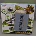 Dinosaur Toys, Create A Dinosaur World Road Race, Flexible Track Playset and 2 pcs Cool Dinosaur car for 3 4 5 6 Year & Up Old boy Girls Best Gift (Green)