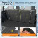 powoq Cargo Mat Compatible with 2023 2024 2025 2026 Honda Pilot Trunk Mat TPE Trunk Liner Backrest Rear Cargo Liner Replacement for 2023-2026 Honda Pilot Accessories (Trunk Mat with Backrest Mats)