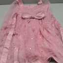 IDOPIP Toddler Baby Girls Velvet Tutu Dress Bowknot Ruffle Tulle Princess Christmas Birthday Party Dress Fall Winter Clothes Size 5-6Y