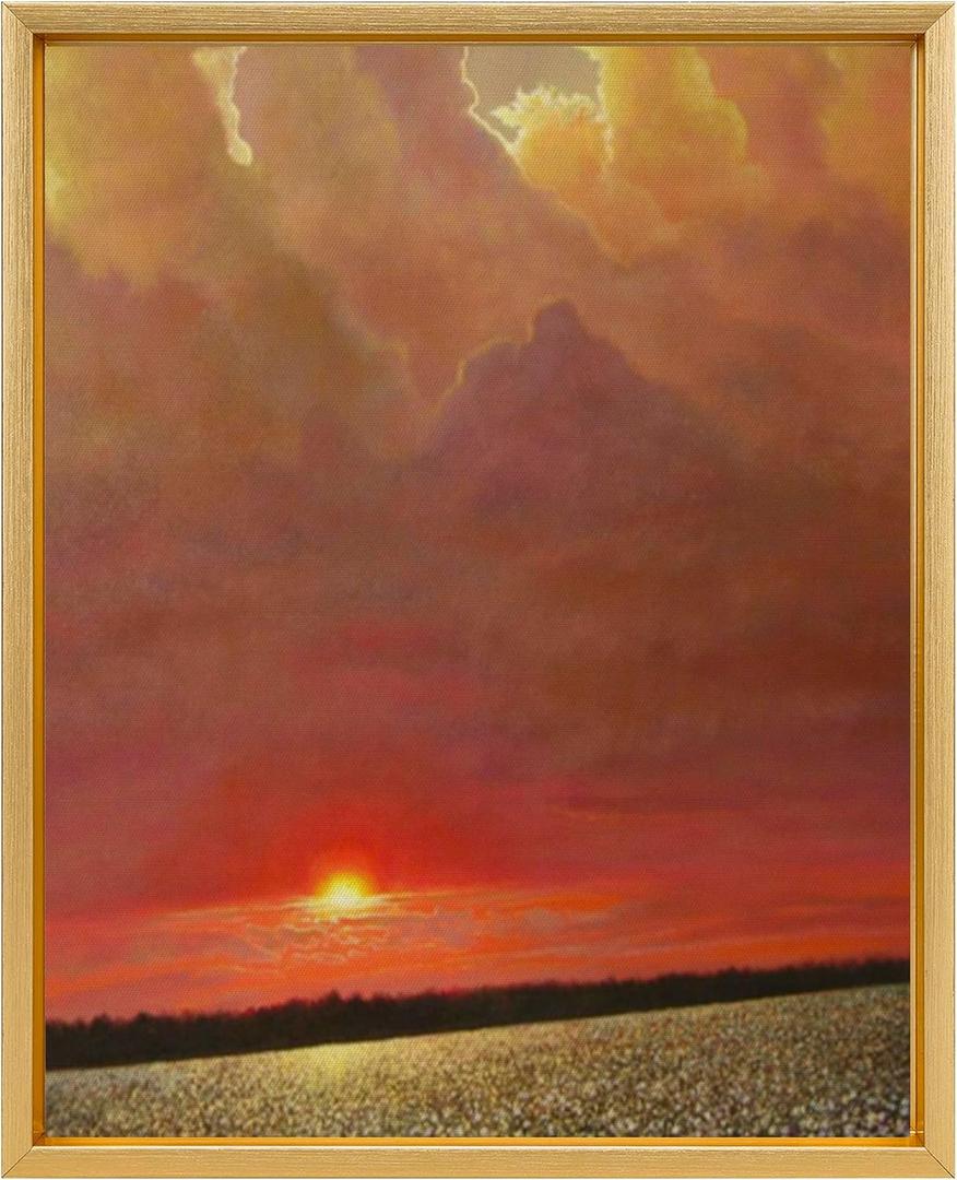 12x16 Canvas Floater Frame, Floater Frame for 0.6"-0.9" Deep Canvas Painting, Floating Frames for Oil Paintings, Painting Frames Kit(12"x16", Gold)