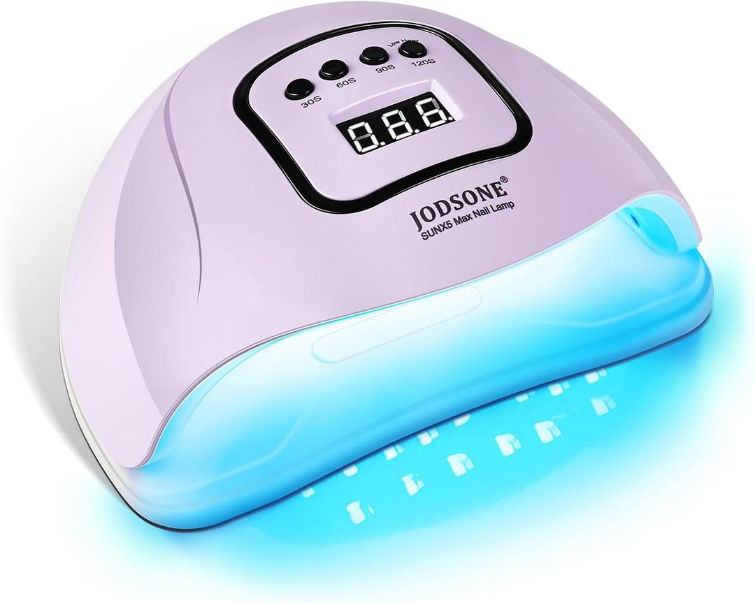 JODSONE U V LED Nail Lamp with Gloves Kit, Nail Dryer for Gel Nails Professional for Home and Salon