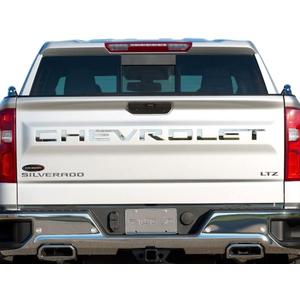 Putco Chevrolet Tailgate Letters Kit - Stainless Steel - Cut Lettering - Fits Chevy Silverado 2019-2026