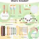 Toddler Musical Instruments-Musical Toys Montessori Wooden Toys for Toddlers 1-3 , Baby Musical Instruments with Modern Boho Xylophone Toddler Toys Birthday Gifts for Kids Preschool Educational 3+