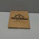 HOMOTEK 4 Pack 2-3/4 Inch Square Recessed Sliding Closet Door Finger Pulls, Diameter 2-3/8 Inch(60mm) Stainless Steel Flush Handles for Pocket Door, Bypass Barn Drawer Pulls(Black)