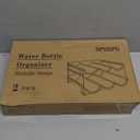 spospo Water Bottle Organizer for Cabinet, Water Bottle Storage Organizer, 2 Packs Water Bottle Storage Rack, Water Bottle Holder for Cabinet, Stackable Water Bottle Storage Rack