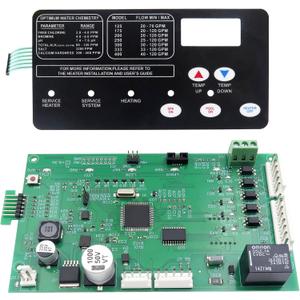 42002-0007S Control Board Kit (461105) with 472610Z Switch Pad Compatible, Replacement for Pentair MasterTemp 400/300/250, with Sta-Rite Max-E-Therm SR400/SR333/SR200