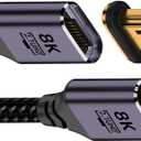 xiwai Magnetic Connector 8K HDMI 2.1 Type-A Male to Male Video Cable 6.6ft Aluminum Shell Braided for Laptop HDTV