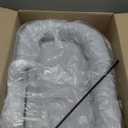 Zakkart Cat Window Perch - 100% Metal Supported from Below - Comes with Warm Spacious Pet Bed - Cat Window Hammock for Large Cats & Kittens - for Sunbathing, Napping & Overlooking (Grey) (Gray)