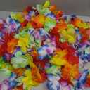 GIFTEXPRESS 72 ft Plastic Flower Lei Garland/Hawaiian Floral Border/Luau Party Flower Garland/Hawaiian Party Garland/Luau Party Decoration