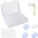 Embroidery Floss Organizer Cross Stitch Thread Organizer-Bobbin Winder 1 Removable 24 Compartments with 100 Floss Bobbins and 2 Pieces Numbered Stickers for Craft DIY Embroidery